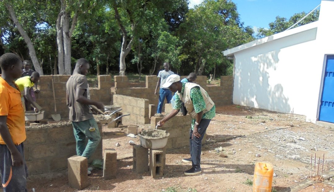 Photos de la construction de la deuxième partie du CMST